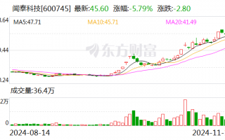 闻泰科技：股东无锡国联集成电路投资中心减持1%公司股份